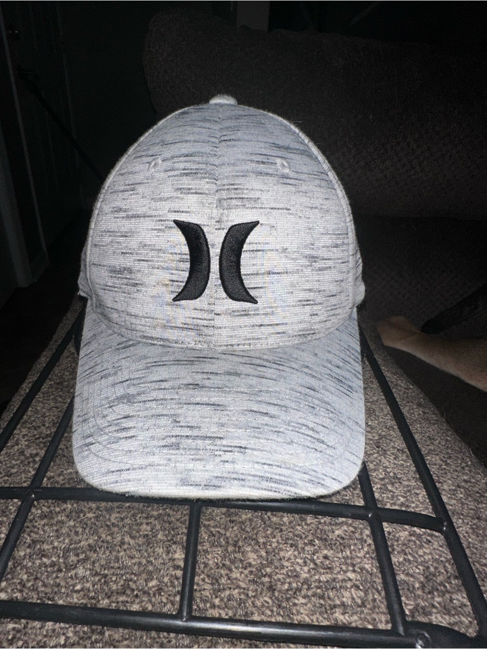 Hurley Heather Gray Hat with Black Logo